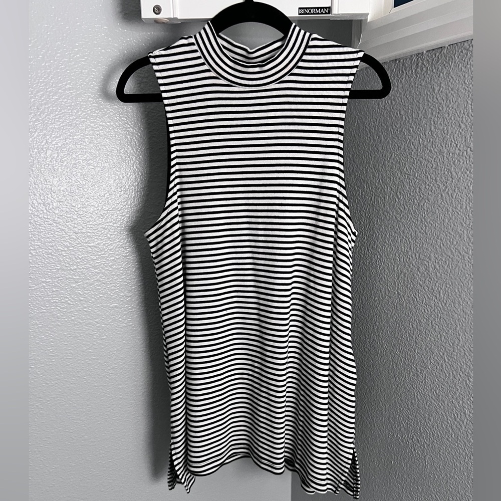 Classic Striped Sleeveless Tank Top